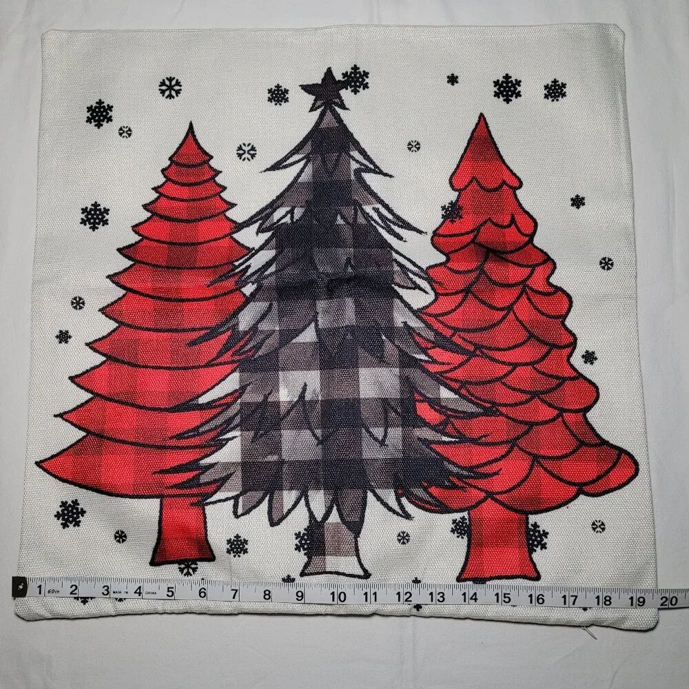 Christmas Throw Pillow Covers 18x18 in Set of 4
